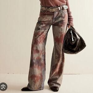 NWT Free People We The Free Aurora Mid Rise Flare 24